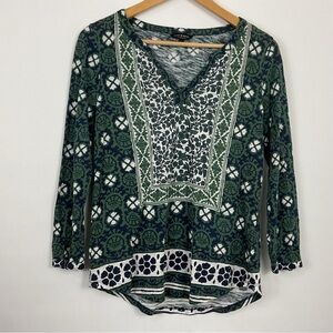 Lucky Brand Split Neck Pullover Shirt Size‎ Small